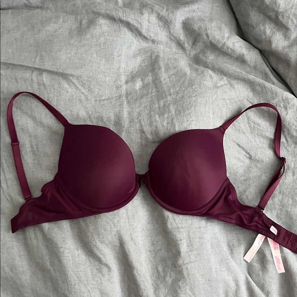 Pink push up bra